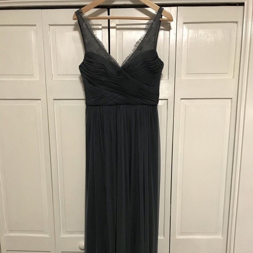 BHLDN Fleur dress, size 4 in pewter